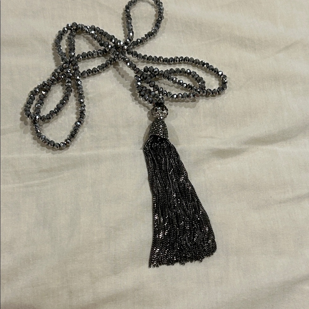 Black and Silver Necklace ya